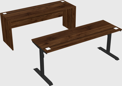 Dual motor electric desk
