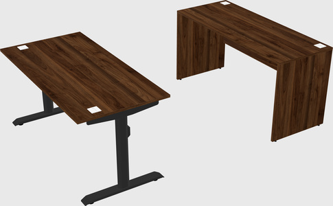Dual motor electric desk