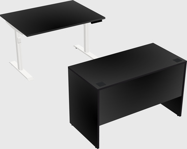 Dual motor electric desk
