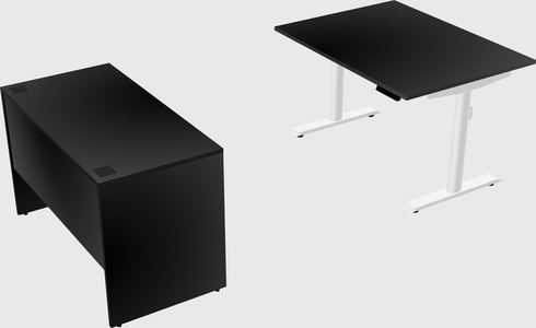 Dual motor electric desk