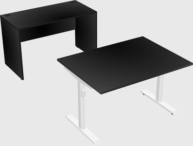 Dual motor electric desk