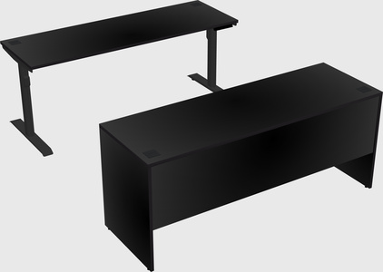 Dual motor electric desk