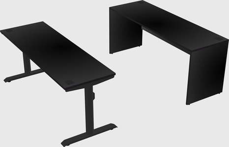 Dual motor electric desk