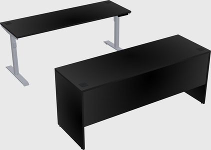 Dual motor electric desk