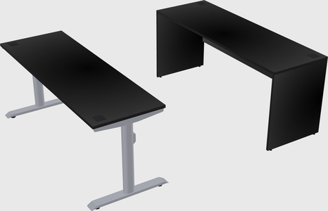 Dual motor electric desk