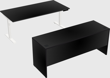 Dual motor electric desk