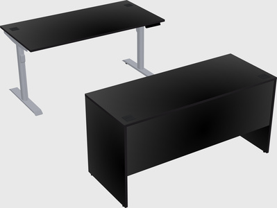 Dual motor electric desk