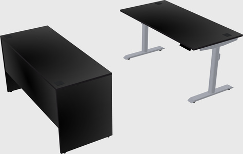 Dual motor electric desk