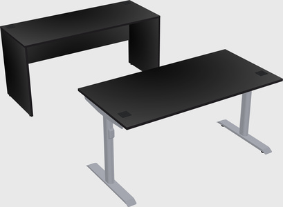 Dual motor electric desk