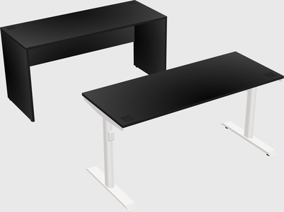 Dual motor electric desk