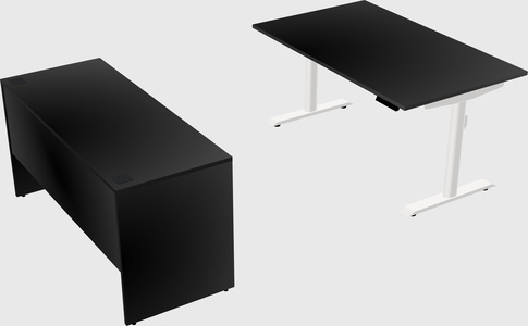 Dual motor electric desk