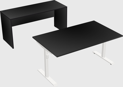 Dual motor electric desk