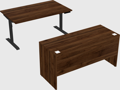 Dual motor electric desk