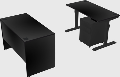 Dual motor electric desk