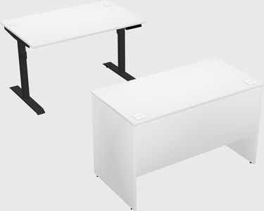 Dual motor electric desk