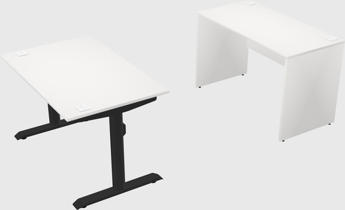 Dual motor electric desk