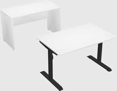 Dual motor electric desk