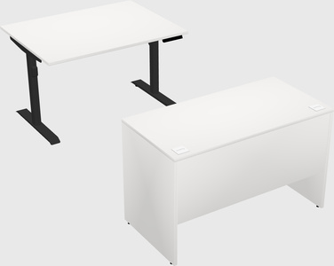 Dual motor electric desk