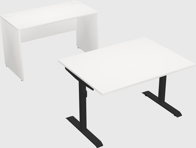 Dual motor electric desk