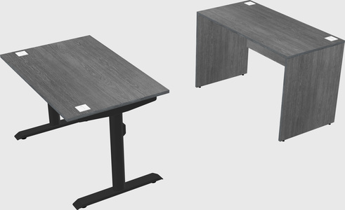 Dual motor electric desk