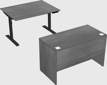 Dual motor electric desk