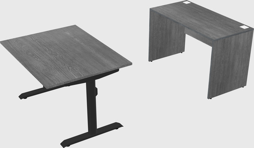 Dual motor electric desk