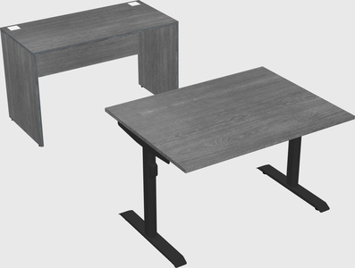 Dual motor electric desk
