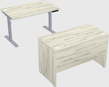Dual motor electric desk