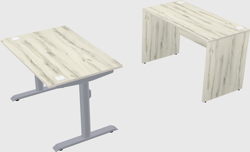 Dual motor electric desk