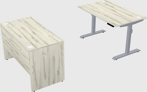 Dual motor electric desk