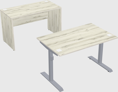 Dual motor electric desk