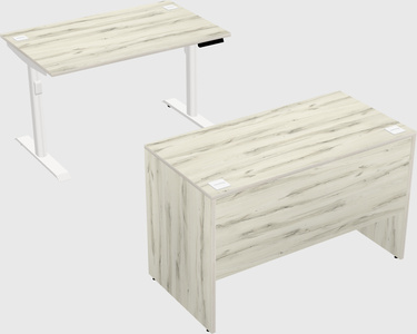 Dual motor electric desk