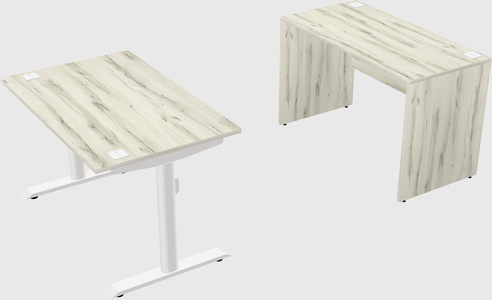 Dual motor electric desk