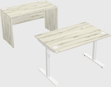 Dual motor electric desk