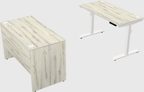 Dual motor electric desk