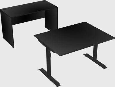 Dual motor electric desk
