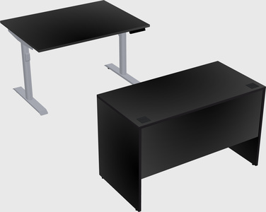 Dual motor electric desk