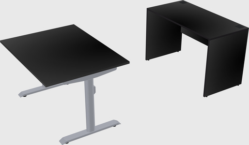 Dual motor electric desk