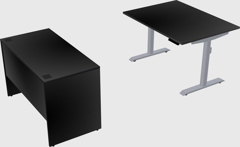 Dual motor electric desk
