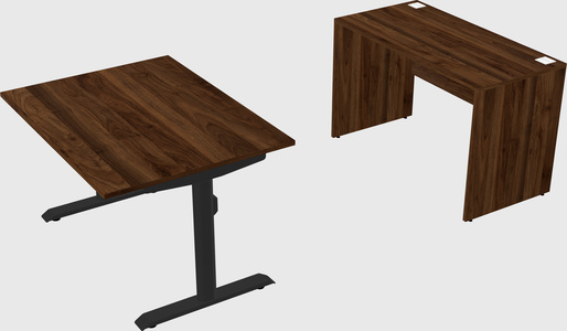 Dual motor electric desk