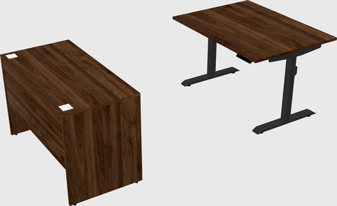 Dual motor electric desk