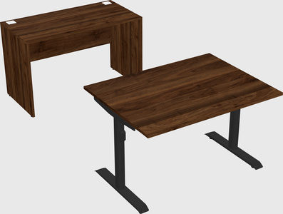Dual motor electric desk