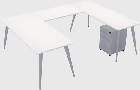 Modernong desk ng opisina