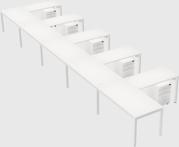 Mesa em forma de l