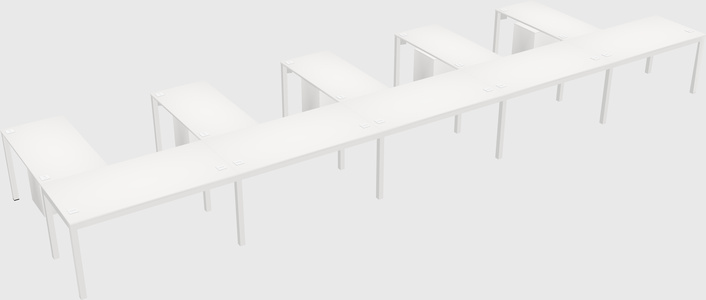 Mesa em forma de l