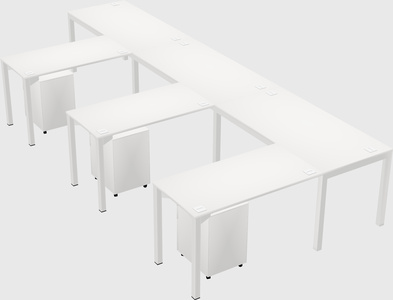Mesa em forma de l