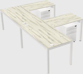 Bureau en forme de l