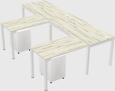 Bureau en forme de l