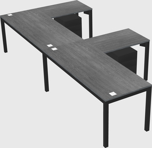 Mesa em forma de l