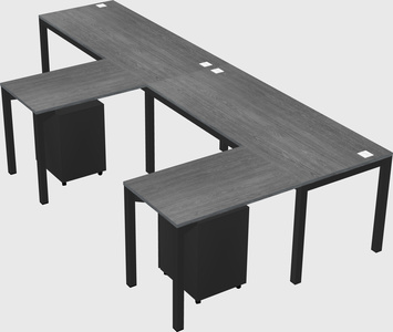 Mesa em forma de l